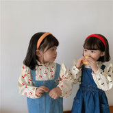 Girls Ddenim Dresses Spring Autumn Korean Style-Veeddydropshipping